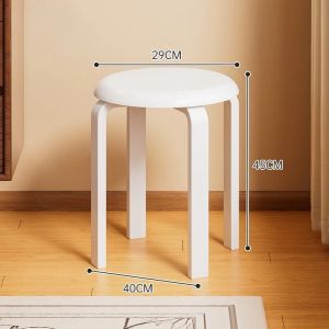 xpkQ Solid Wood Stackable Stools Household Comfortable Living Room Bedroom Portable Simple Ottomans Aesthetic Luxury Room Decor T6H1N