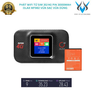Phát wifi từ sim 3G/4G OLAX MF982 pin 3000mah - Hỗ trợ vừa sạc vừa dùng (trắng) Phụ kiện 1986