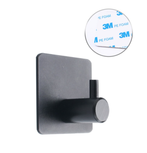 อะลูมินัมอัลลอยตะขอแขวนตะขอแขวนผ้าเช็ดตัวตู้แขวนเสื้อโค้ทติดผนังชั้นเก็บกุญแจราวแขวนผ้ามีกาวในตัวอุปกรณ์เสริมสำหรับห้องน้ำ