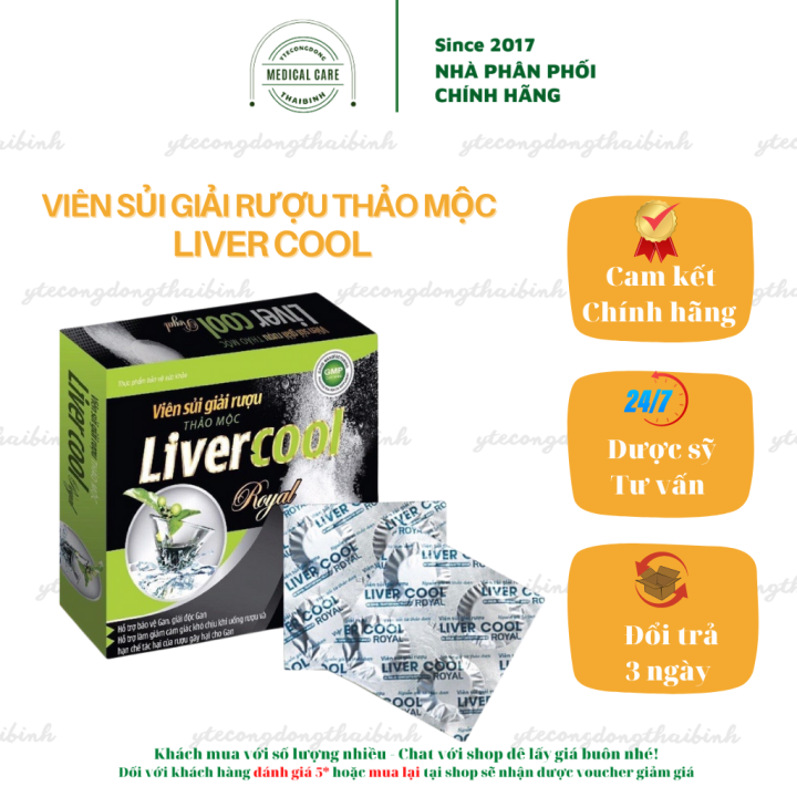 Viên sủi giải rượu Liver Cool giảm say rượu - Viên sủi giải rượu ...