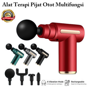 Alat Terapi Otot Alat Pijat Elektrik 4IN1 / Alat Relaksasi Otot Fasia Muscle Massager Gun Termurah Terbaru Promo