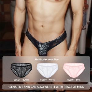 CMENIN ADANNU 3Pcs Hot Nylon Jockstrap Underwear Man Brief Soft Slip Mens Panties Briefs Men Underpants Mens Lace Underwear AD424