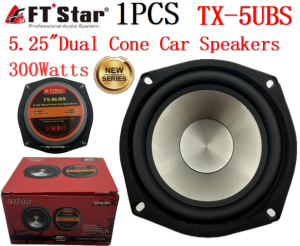 FT STAR 5.25 inch 300Watts Subwoofer Speaker 5.25inch Dual Cone Car Speaker TX-5UBS