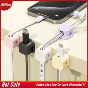 【COD】🔥🔥🔥 6pcs Magnetic Cable Clip Cable Holder Adhesive Wire Keeper Cord Cable Organizer Winder Desk Management Clip