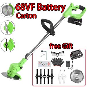 Grass Cutter Rechargeable LithiumBattery 68V/98V/168V Cordless Electric Lawn Mower Trimmer  Garden Pruning