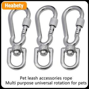 【2-3 days delivery】 Stainless Steel Swivel Snap Hooks Locking Dog Leash Buckle Quick Release Buckle Carabiner Clips For Dog Walking Camping