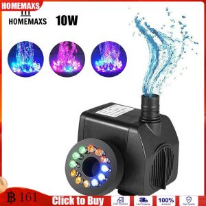 ปั๊มน้ำดำน้ำที่มีไฟLEDปรับการไหลของน้ำสำหรับน้ำพุบ่อพิพิธภัณฑ์สัตว์น้ำปลา