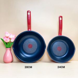 Chảo Chiên Sâu Lòng Đáy Từ Tefal So chef Chống Dínhsize 24cm28cm Dùng Cho Mọi Loại Bếp - Hàng Chính Hãng