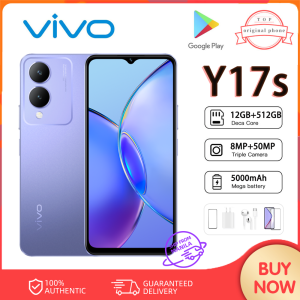 Vivo Y17s 5G smartphone 12GB+512GB Octa Core 8MP+50MP Dual camera 5000mAh battery Android Gaming phone