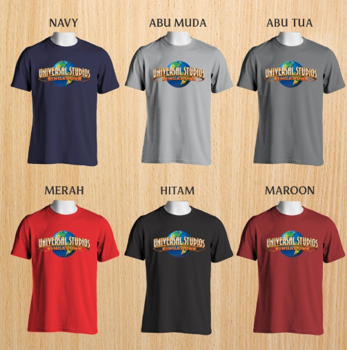 Kaos Baju SINGAPORE Universal Studio SINGAPURA SOUVENIR oleh SUVENIR