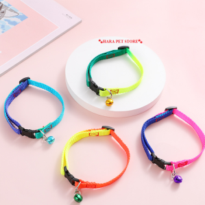 Bộ 3 vòng cổ cho Mèo và Chó nhỏ 7 sắc cầu vồng (mẫu mới) - Hara Pet Store