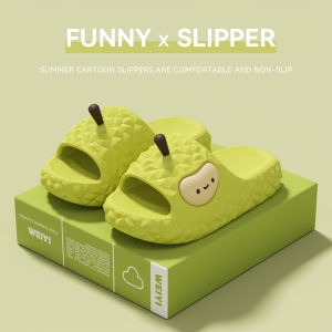 [Free Shipping] New Spring/Summer EVA Slippers For Women 4.0 Thick Sole Home And Outdoor Wear Non-Slip Durable Fruit Pattern CoupleS Sandals