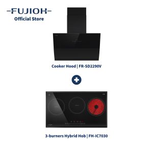 FUJIOH FR-SD2290V Cooker Hood (Ventilating) + FH-IC7020/30 Hybrid Hob Bundle Promo