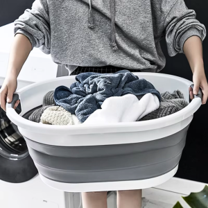 BERGARANSI XINCHEN Baskom Ember Lipat portable 24 liter besar Laundry Bucket Collapsible MX061