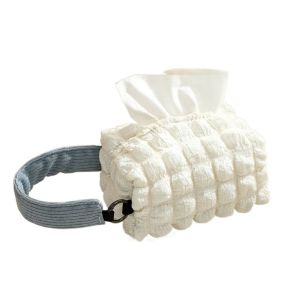 YANGS Square Car Tissue Box Practical Convenient Car Storage Bucket Car Interior Supplies Durable Hanging Napkin Paper Bag Car