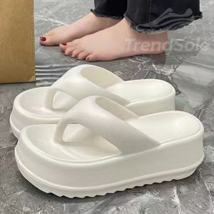 StrideNest Black Flip Flops Comfortable Thick Sole Indoor Outdoor Casual Wear