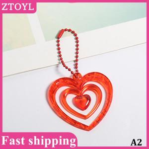 ZTOYL💝 Hollow Heart Pendants Photo Album Decoration Key Chain Album Pendant Keychain Keyring Bag Key Decoration