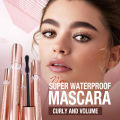 O.TWO.O Mascara 4d Silk Fiber Mascara Waterproof Extra Volume Smudge-proof Curling Lengthening Eyelash Extension Eye Makeup Tool. 