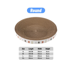 Cat Scratching Board Oval Round Cat Scratcher Cat Toy Wear Resistant Scratch Cat Nest Sofa Cat Supplies