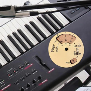 FF Circle Of Fifths Wheel Guitar Chord Wheel Wooden Melody Tool Musical Instruments And Accessories Chord Wheel For Musicians