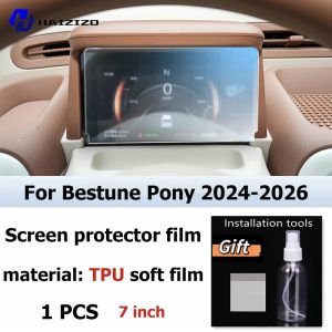 kkmf For Bestune Pony 2024-2026 Car interior Matte Screen Protector console GPS Navigation LCD screene TPU film Scratch resistant PPF 9R3H1