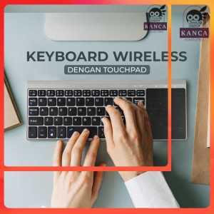 QXUZ Keyboard Wireless QWERTY dengan Touchpad - Q63