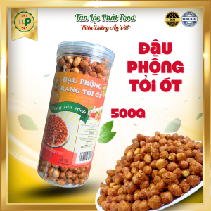 Đậu Phộng Rang Tỏi Ớt Hũ 500gr Tân Lộc Phát