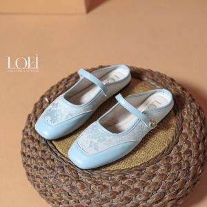 LOEI Franda Sepatu Pump Wanita Slip On Korean Style Viral Kekinian 2302
