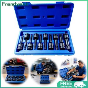 COD [Free Shipping] Professional Impact Hex Socket Bit Kit with Anti-Rust Coating for Air Impact Wrench and Construction Projects