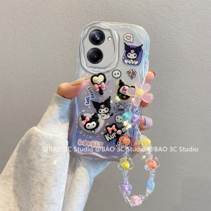 Strawberry Bear Phone Case Redmi A5 POCO C71 New Creative Cute Cartoon Cinnamon Dog Kurome Bunny 3D Doll Anti-fall Shockproof Casing with Lanyard 2025