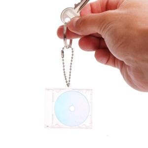 Đĩa nhựa Acrylic trường hợp thiết bị ngoại vi kỷ niệm Album trống đĩa trường hợp Mặt dây chuyền cho Keychain Ba lô đồ treo trang trí