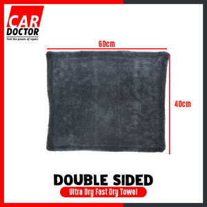 1200gsm Car Wash Towel Car Microfiber Wash Cloth Car Drying Towel Seude Twisted Loop Water Magnet Microfibre Kain Lap
