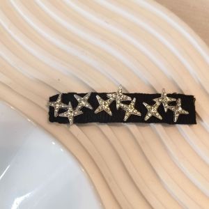 2026 Hot Sale [ Shipped from China ] New black high-end star-studded hair clip with diamonds bb French-style side bangs clip straight clip B3