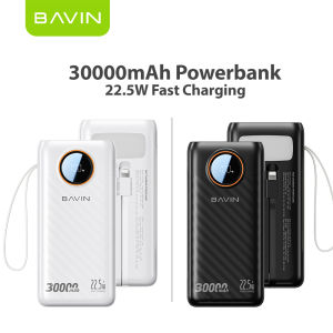 BAVIN  PC1157 50000mAh 40000mAh 30000mAh 22.5W Fast Charging Powerbank w/ Dual Cables / Flashlight / LED Battery