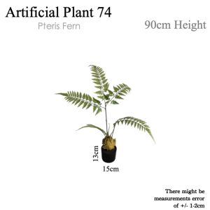 [WITH FREE GIFT] Pteris Fern Artificial Plant Artificial Tree Free Planter Basket Free Plastic Plant Pot Indoor Plant Indoor Decoration Home Decor Fake Plant Tree Decor Tall Plant Pokok Hiasan Pokok Palsu Plant Decor Living Room Entrance Office