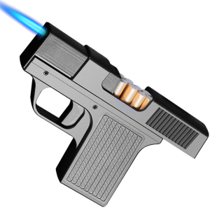 Windproof Inflatable Lighter Handgun Personalized Creativity Gun Type Toy Thick Medium and Thin Branch Cigarette Box As A Gift for Boyfriend