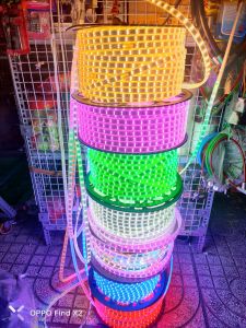 Đèn led dây đôi 220v trang trí ánh sáng nền - Dây led đôi 2835 hắc trần quấn cây ốp tường