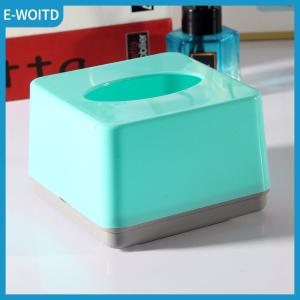 【E-WOITD】 Commercial Grade Square Plastic Tissue Box Home Restaurant Living Room Drawer Type Can Print Logo Easy To Assemble Tissue Box