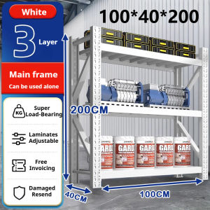 NINI 3/4/5 Layers Tool Shelves | Merchandise Shelves | Product Storage Shelves | Thickening of Shelves Warehouse Shelves 800 Kilos | Buckle Design