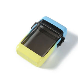 Hộp lưu trữ 20 điếu trong suốt chống nước - kiêm bật lửa điện tiện lợi