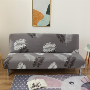 Armless Sofa Seat Cover Sofa Bed Cover Stretchable 160-190CM Universal Size Full Cover Folding Armless Elastic Futon No Arms Slipcover Milk Shreds Tight Wrap Slip-resistant Elastic Stretch Furniture Slipcovers Sofa Cover 3 Seater on sale set
