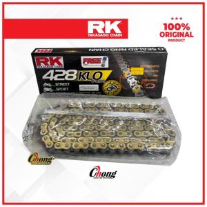 RK TAKASAGO GS CHAIN 428KLO 114L/122L/124L GOLD O-RING RANTAI EMAS 428 ORING LC135 V1-V8/Y15ZR Ysuku/Y16ZR Original RK
