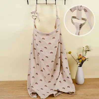 Breastfeeding Nursing Cover Cotton Apron Shawl Cloth Blanket kain menyusu