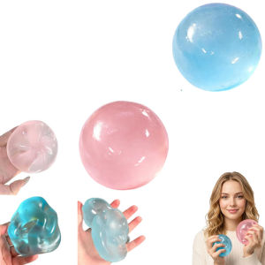 KEBETEME 4pcs Coconut Oil Squishy Stress Ball Slow Rising Shapeable Translucent Sensory Fidget Toy for Anxiety Relief Stress Relief Squeeze Toy for Kids Adults