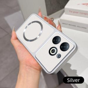For OPPO Reno 16 15 15F 15C 14 14F 13 13F 12 12F 11 10 9 8 7 A94 A31 Pro Plus Litchi pattern magnetic phone case