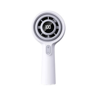 3000mAh HandheldFan Foldable Portable Neck Hanging Fans 5 Speed USB Rechargeable Fan with Phone Stand and Display Screen