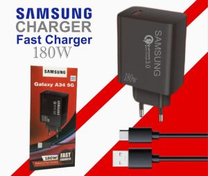 Charger Fast Charging for SAMSUNG GALAXY A34 5G 180Wat USB TYPEC & MICRO Adaptor High Quality