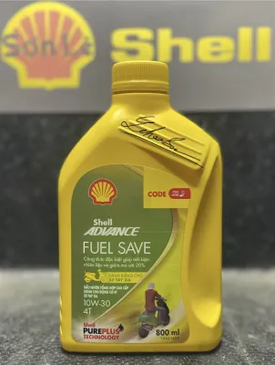 SL-Dầu nhớt tổng hợp 100% cho xe ga. Shell Fuel save-tiết kiệm xăng 800ml