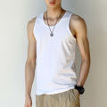 sleeveless Vest for men plain tank top sando wear undershirt mens clothing. 