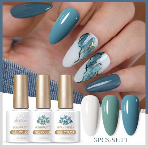 BORN PRETTY Bộ Hoàn Chỉnh 3/4 Sản Phẩm Sơn Gel UV Móng Tay Gel Sơn Móng Tay Đèn UV Gel Móng Tay Nghệ Thuật Bộ Gel Sơn Nền